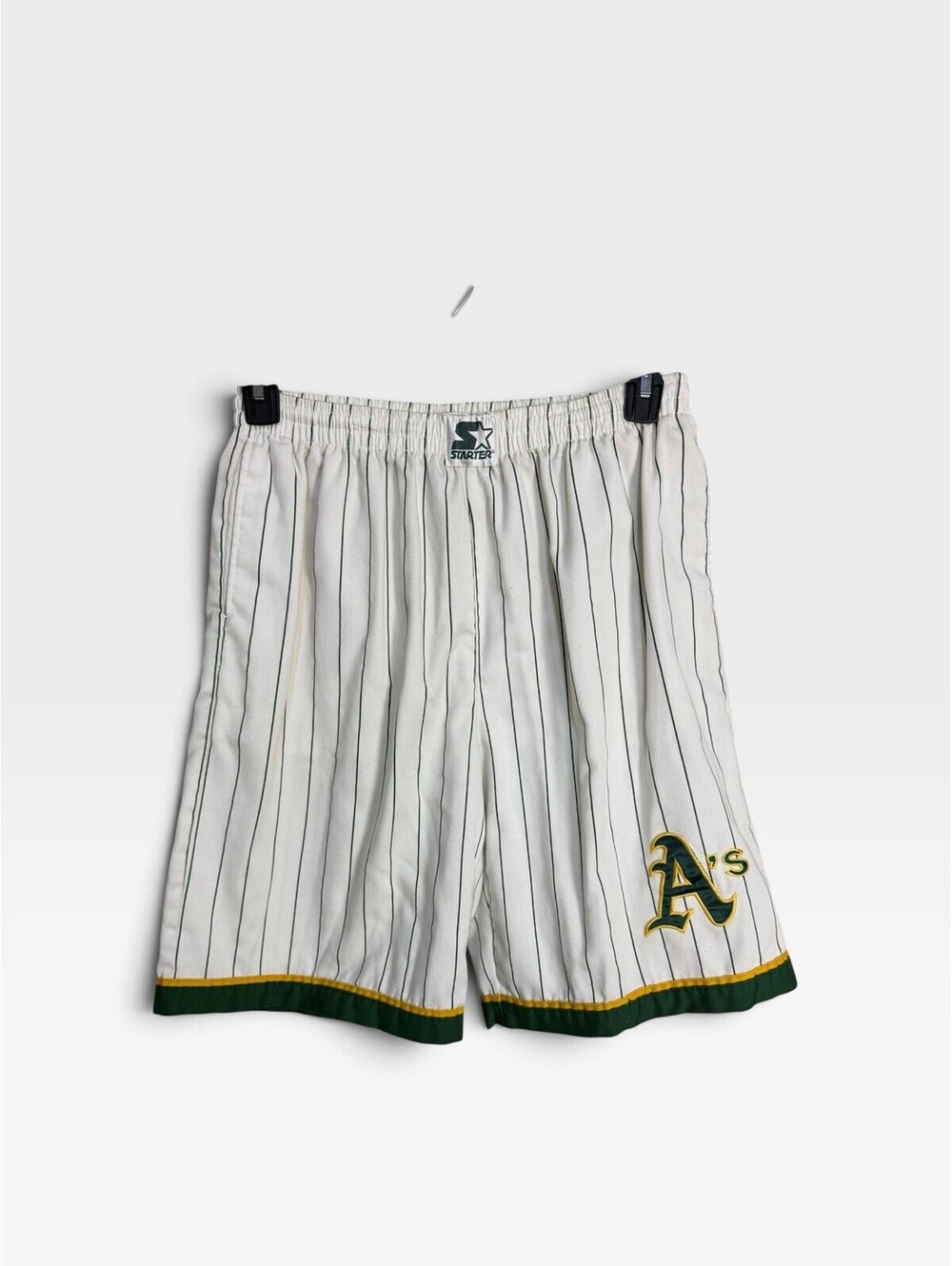 Vintage Starter Oakland Athletics Pinstripe Shorts 90s Mens M